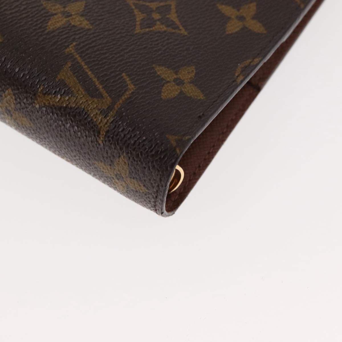 LOUIS VUITTON Monogram Agenda GM Day Planner Cover R20006 LV Auth am9349