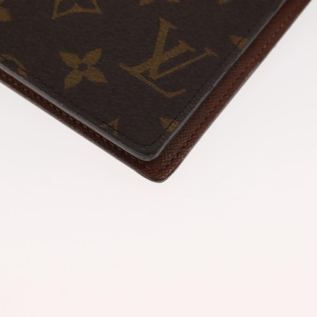 LOUIS VUITTON Monogram Agenda GM Day Planner Cover R20006 LV Auth am9349