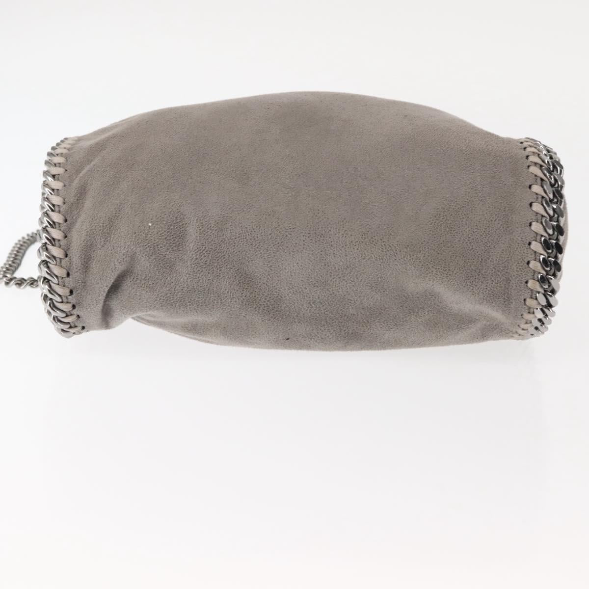 Stella MacCartney Chain Falabella Bag polyester 2way Gray 371223 Auth am9356