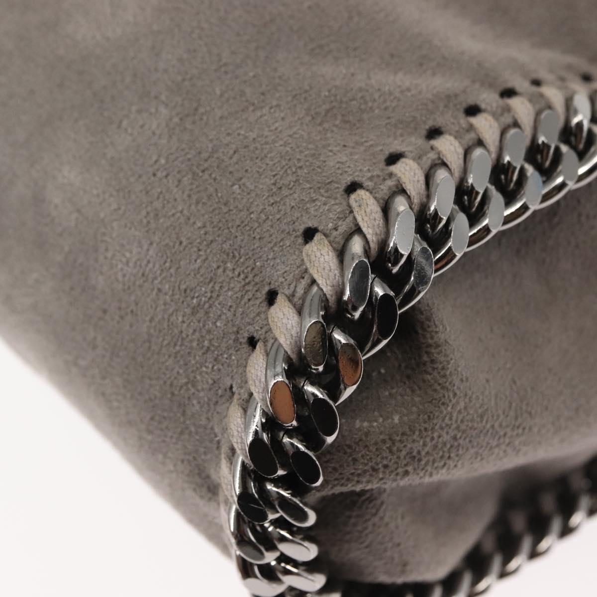 Stella MacCartney Chain Falabella Bag polyester 2way Gray 371223 Auth am9356