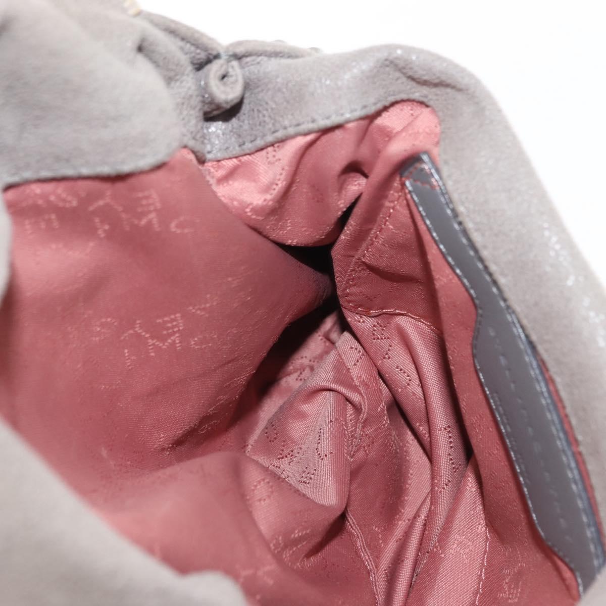 Stella MacCartney Chain Falabella Bag polyester 2way Gray 371223 Auth am9356