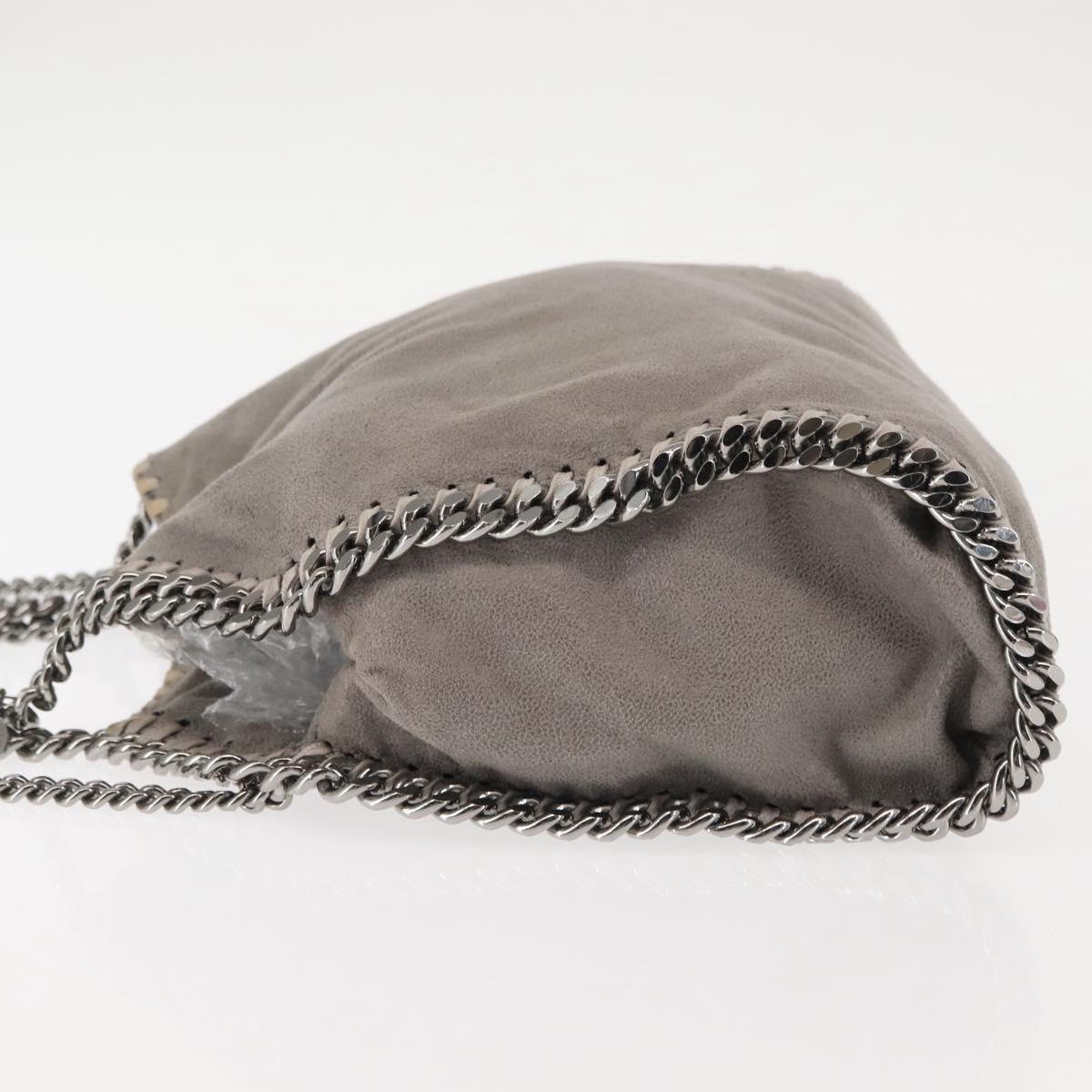 Stella MacCartney Chain Falabella Bag polyester 2way Gray 371223 Auth am9356