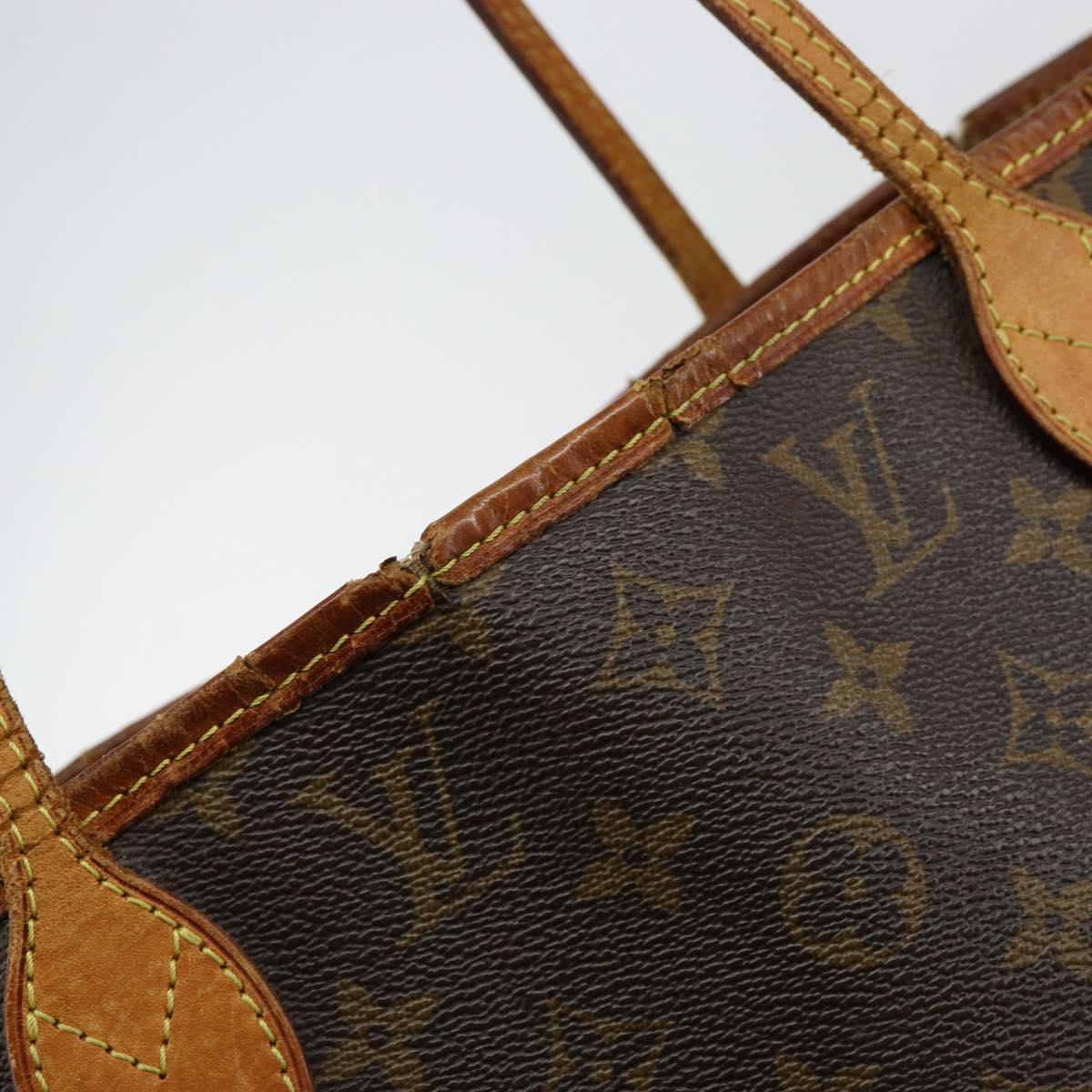 LOUIS VUITTON Monogram Neverfull MM Tote Bag M40156 LV Auth am9358