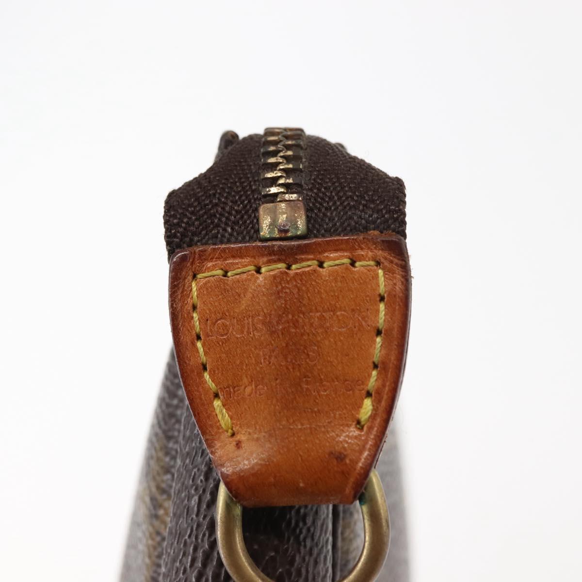 LOUIS VUITTON Monogram Pochette Accessoires Pouch M51980 LV Auth am9359