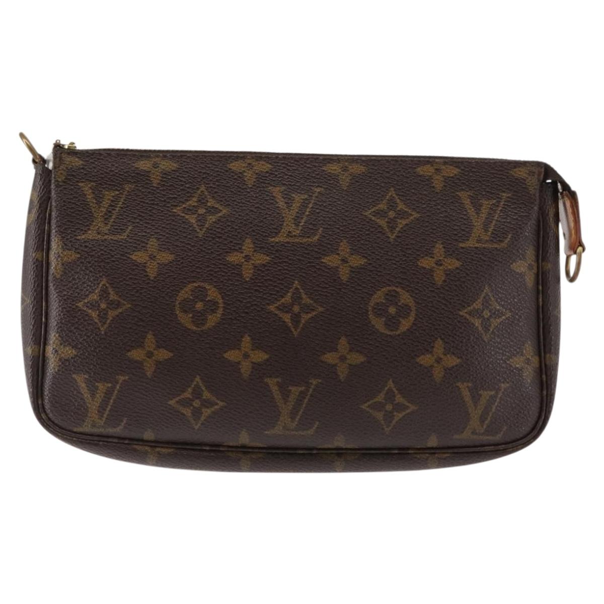 LOUIS VUITTON Monogram Pochette Accessoires Pouch M51980 LV Auth am9359