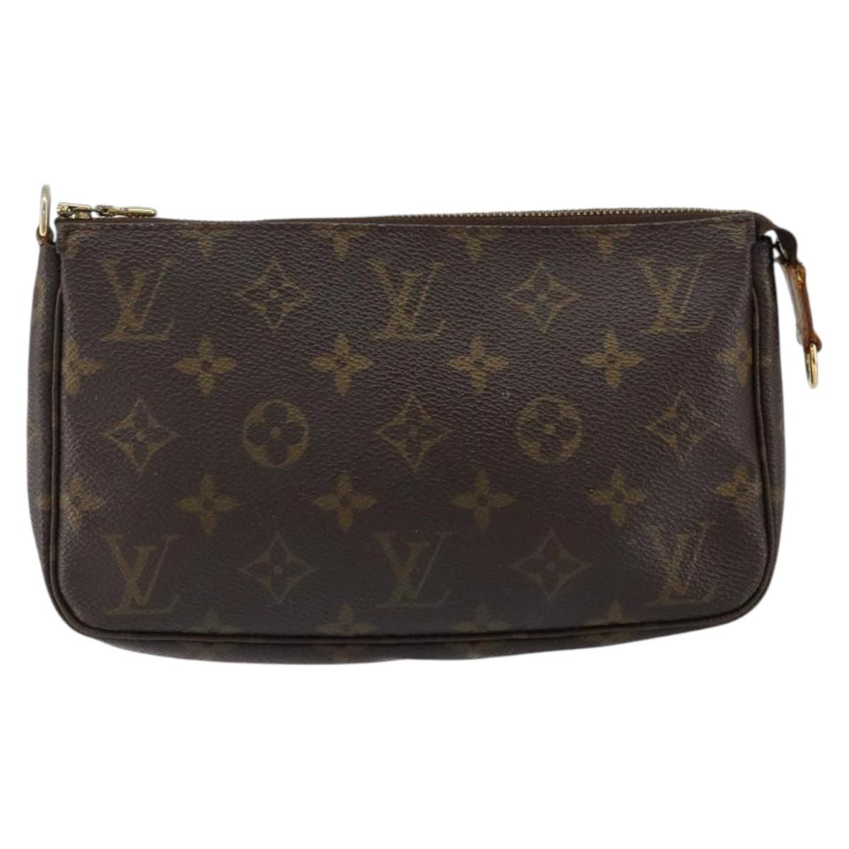 LOUIS VUITTON Monogram Pochette Accessoires Pouch M51980 LV Auth am9360