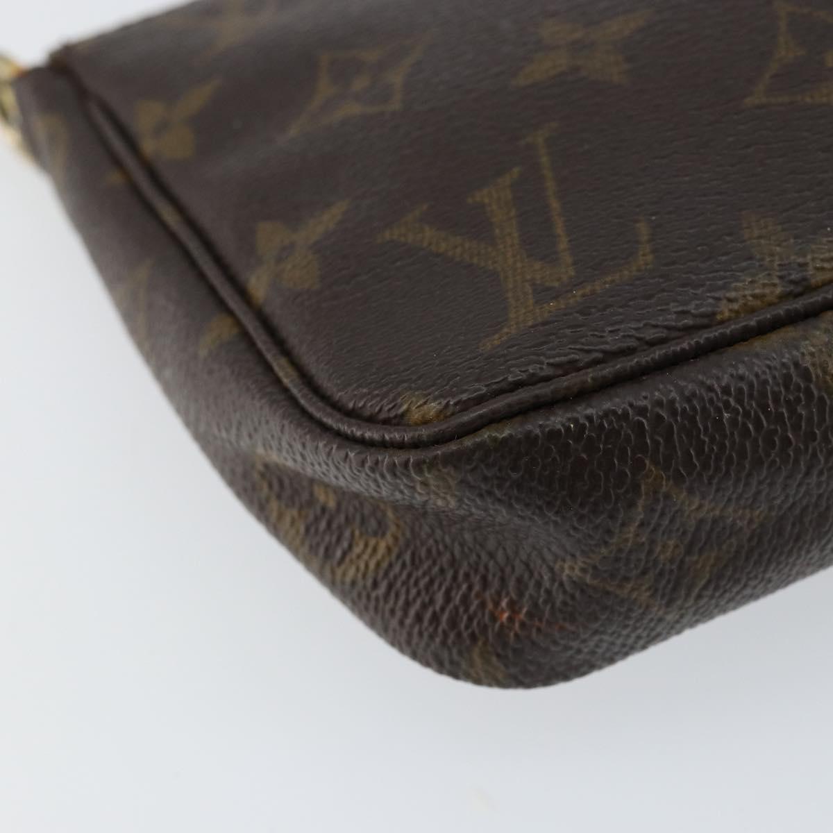LOUIS VUITTON Monogram Pochette Accessoires Pouch M51980 LV Auth am9360