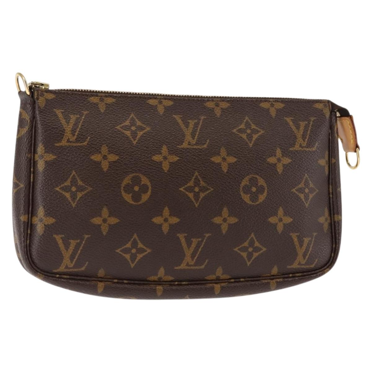 LOUIS VUITTON Monogram Pochette Accessoires Pouch M51980 LV Auth am9361