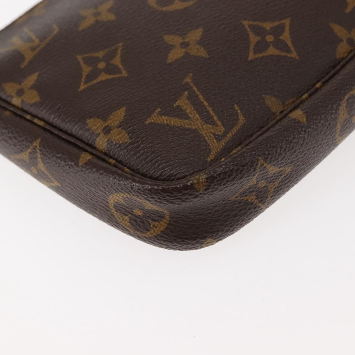 LOUIS VUITTON Monogram Pochette Accessoires Pouch M51980 LV Auth am9361