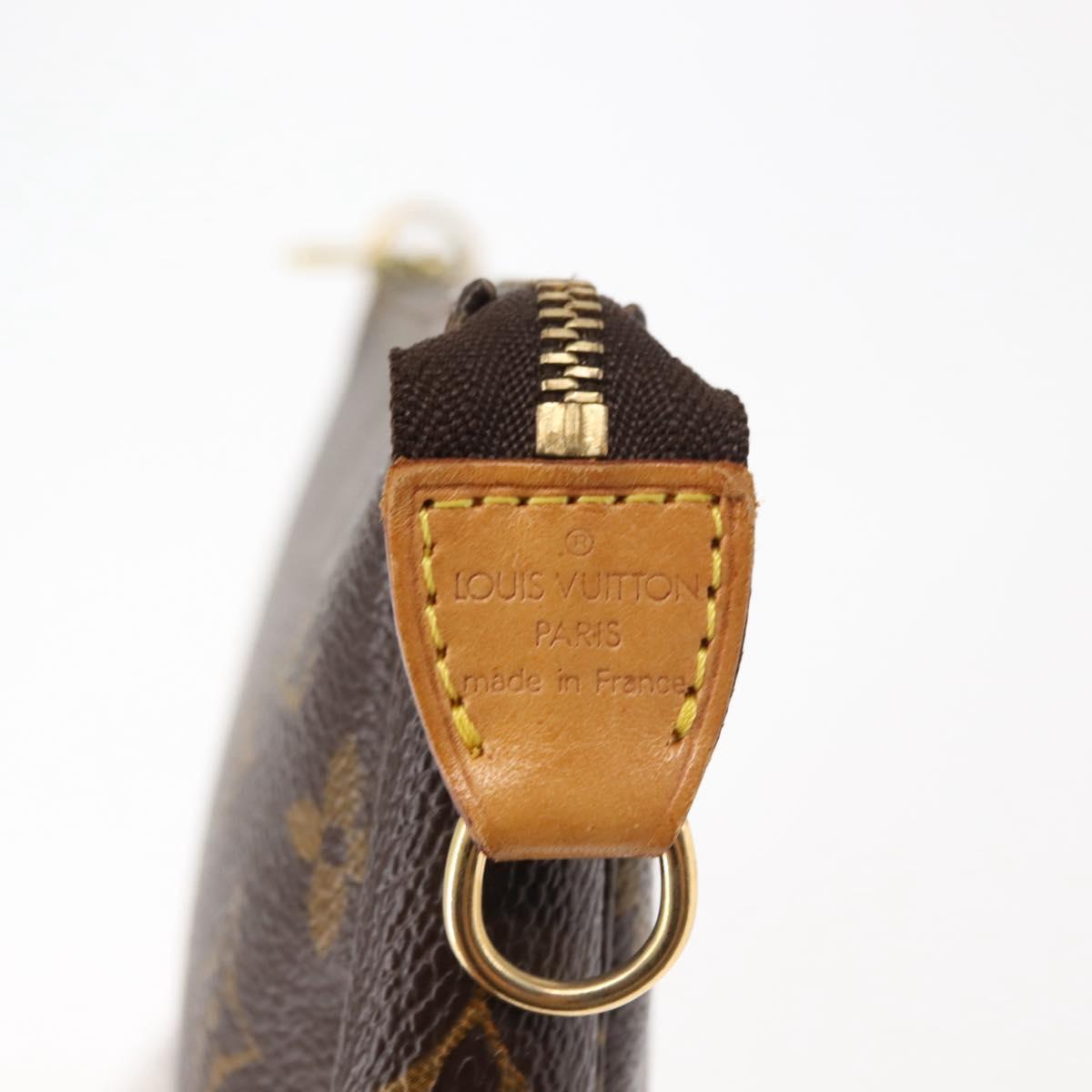 LOUIS VUITTON Monogram Pochette Accessoires Pouch M51980 LV Auth am9361