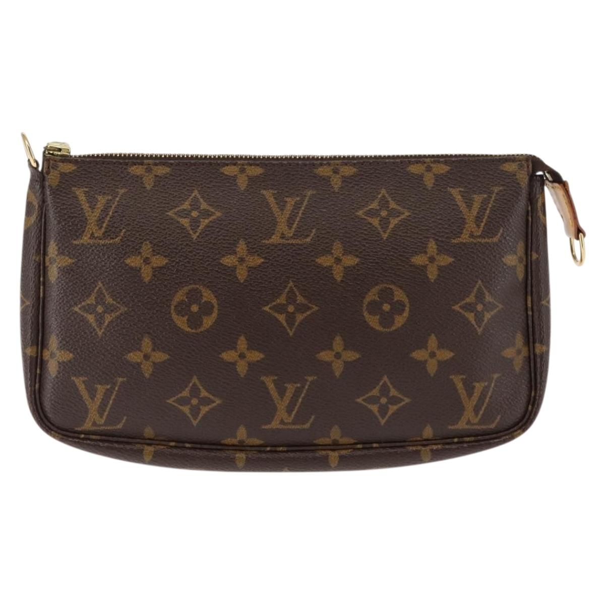 LOUIS VUITTON Monogram Pochette Accessoires Pouch M51980 LV Auth am9361