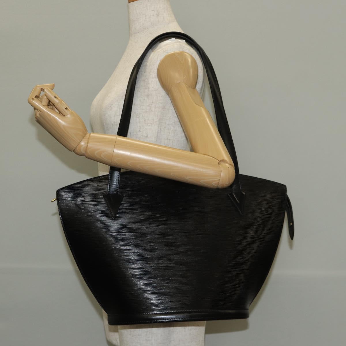LOUIS VUITTON Epi Saint Jacques Shopping Bag Black M52262 LV Auth am9363V