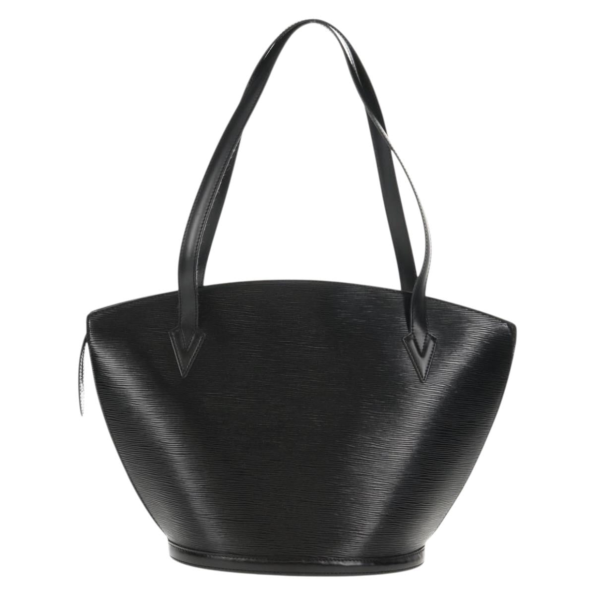 LOUIS VUITTON Epi Saint Jacques Shopping Bag Black M52262 LV Auth am9363V