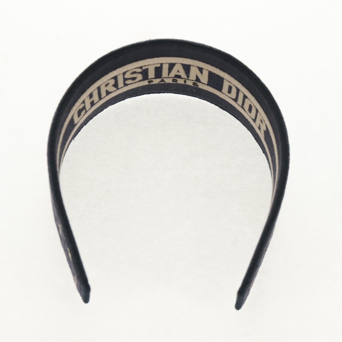 Christian Dior Trotter Canvas Oblique Katyusha Navy Auth am9365M