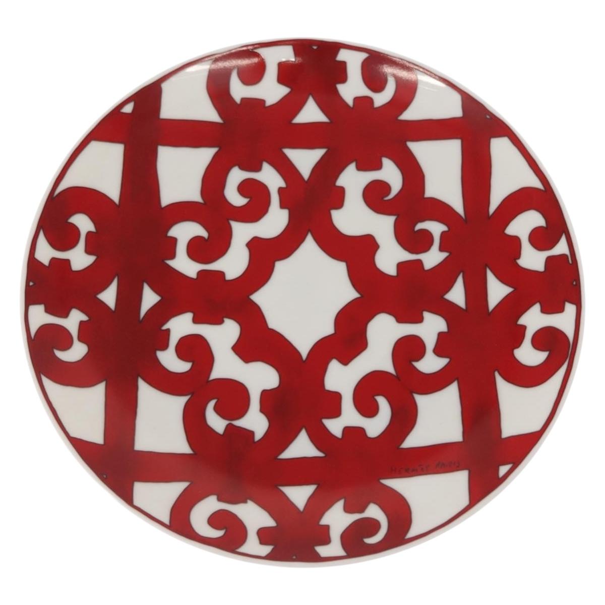 HERMES Guadalquivir Dessert plate Pottery 2Set Auth am9375