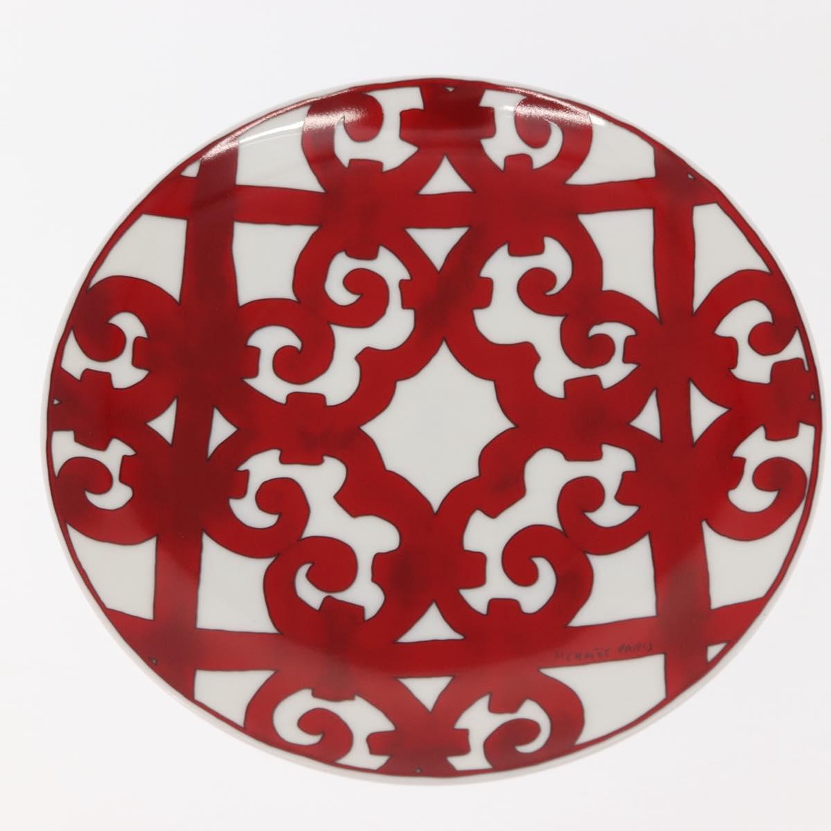 HERMES Guadalquivir Dessert plate Pottery 2Set Auth am9375