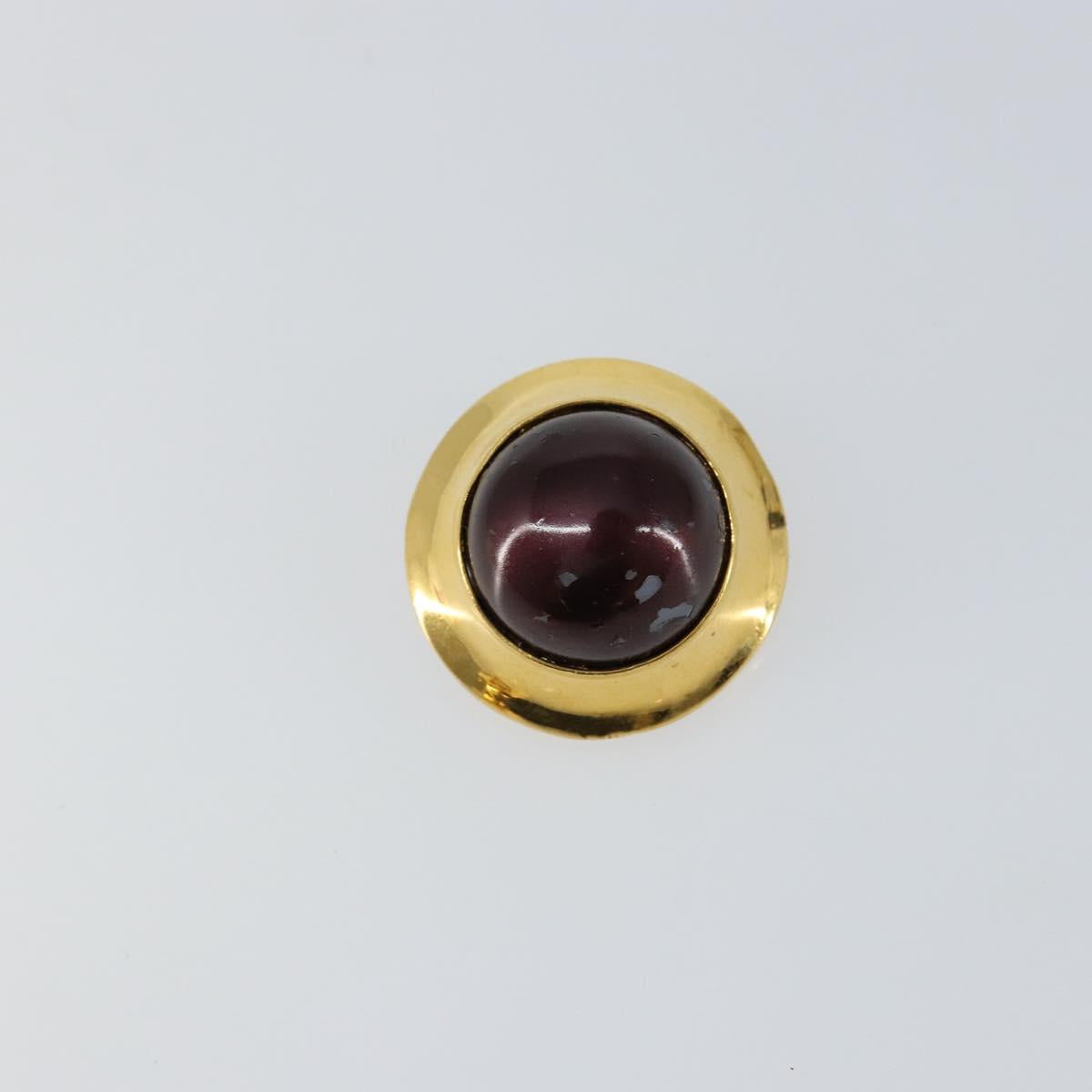 CHANEL Earring metal Gold CC Auth am9379