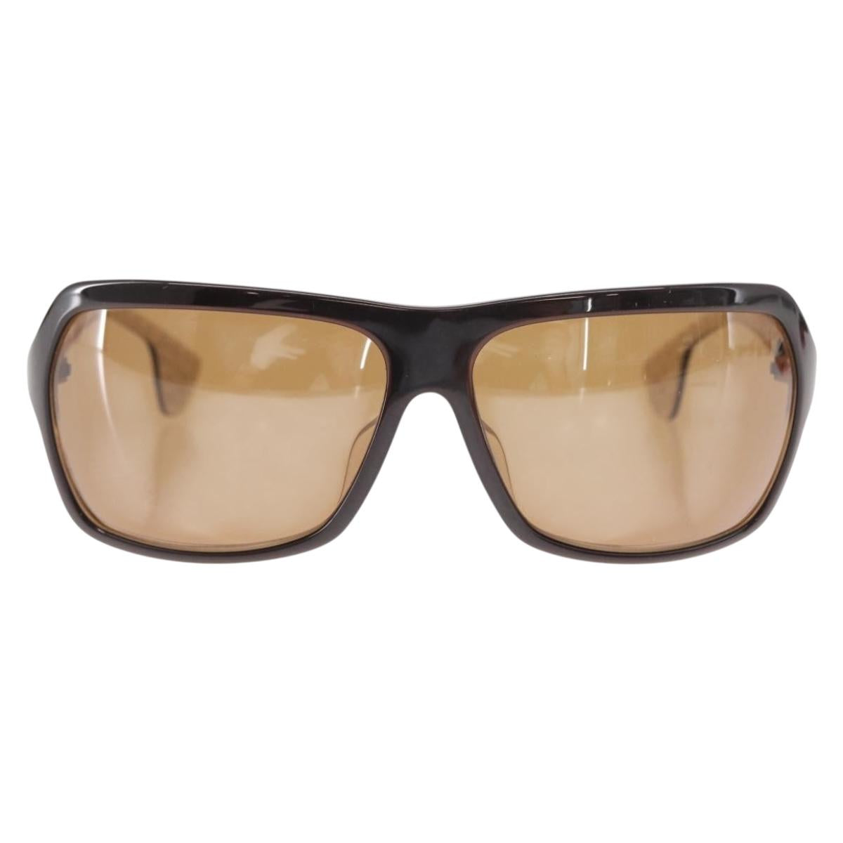 Chrome Hearts CH Plus Sunglasses plastic Brown Auth am9388V