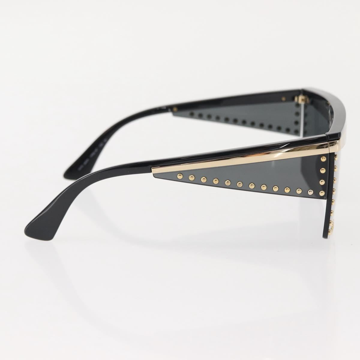 VERSACE Sunglasses plastic Black Gold Auth am9389V