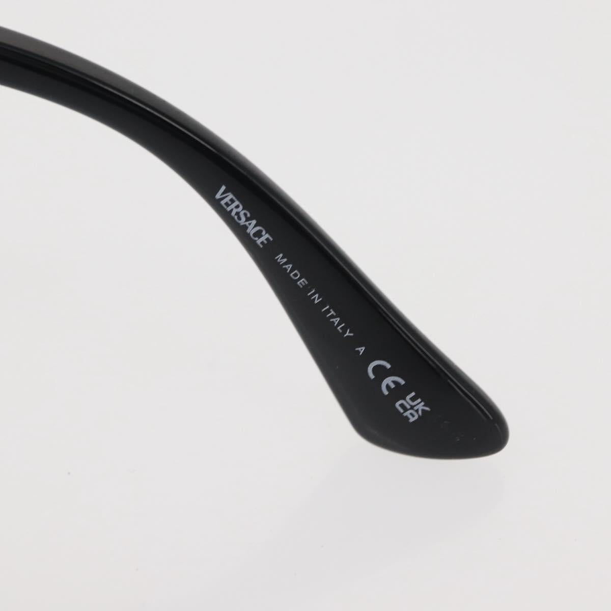 VERSACE Sunglasses plastic Black Gold Auth am9389V