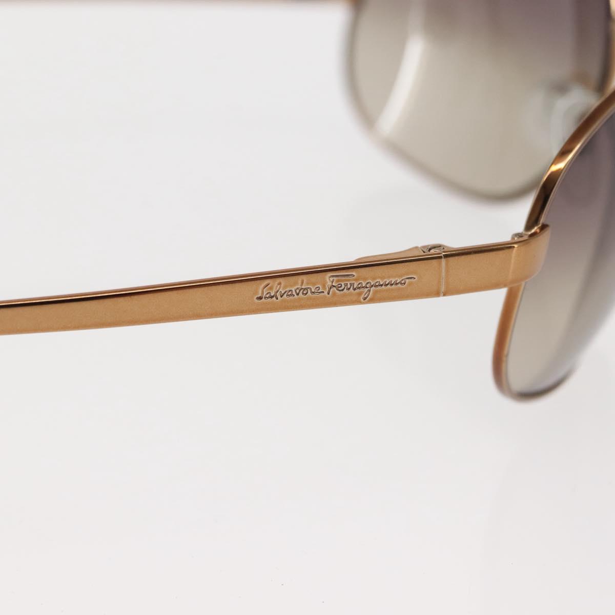 Salvatore Ferragamo Sunglasses metal Bronze Auth am9390