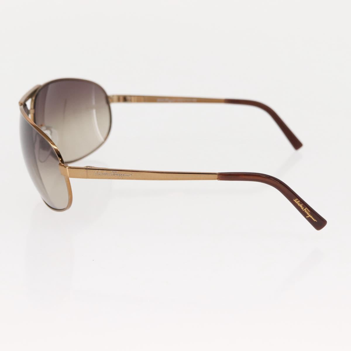 Salvatore Ferragamo Sunglasses metal Bronze Auth am9390