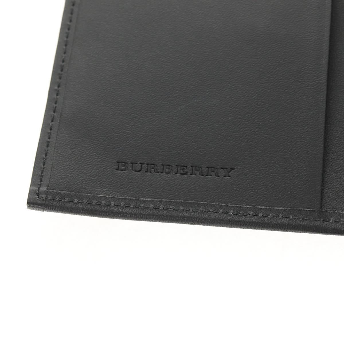 BURBERRY Nova Check Planner Case Canvas Leather Beige Black 146241 Auth am9392V