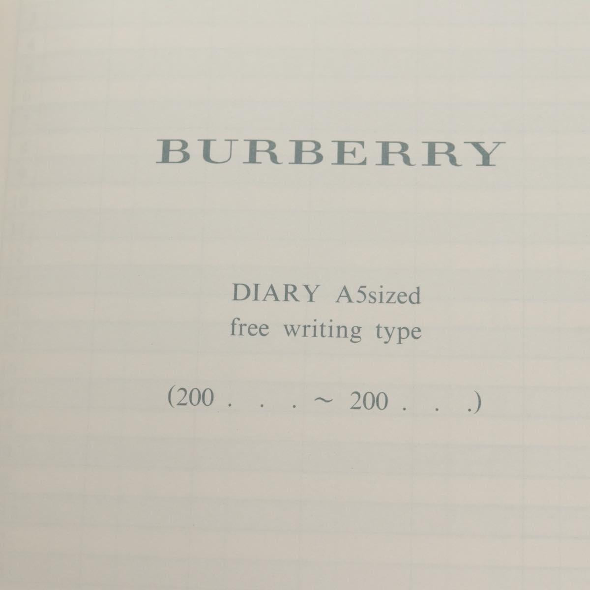 BURBERRY Nova Check Planner Case Canvas Leather Beige Black 146241 Auth am9392V