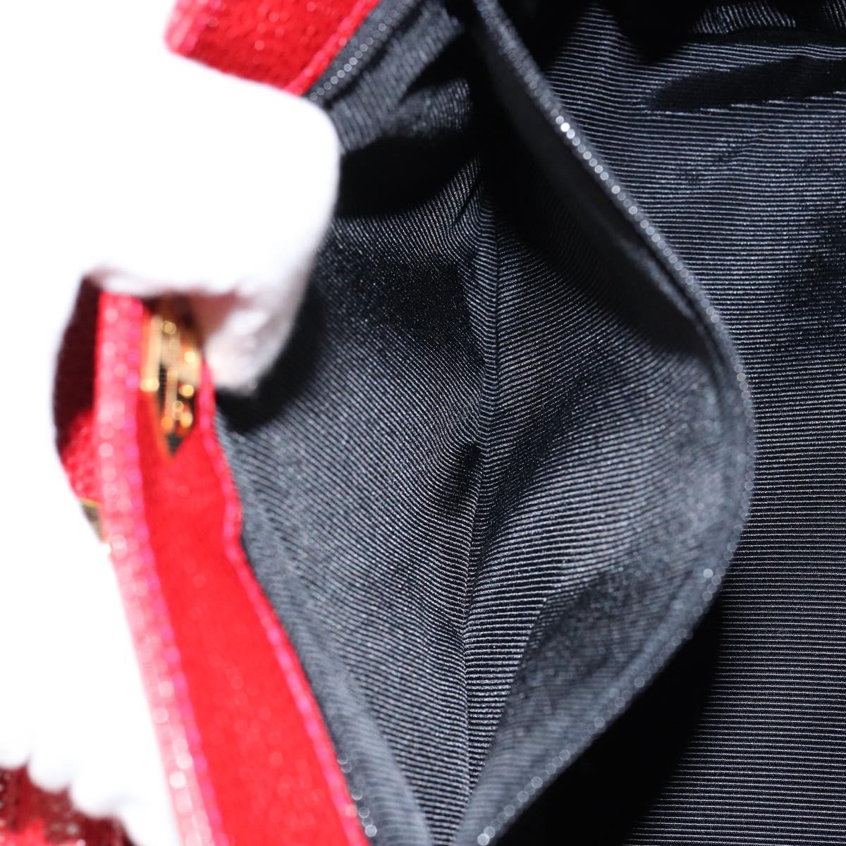 GIVENCHY Shoulder Bag Leather Embossed 2way Black Auth am9401