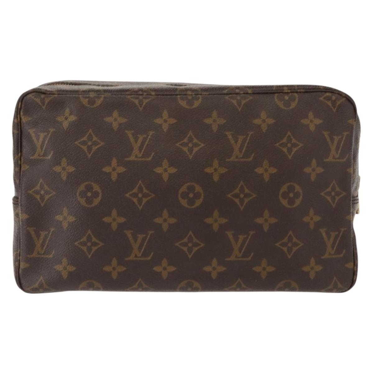 LOUIS VUITTON Monogram Trousse Toilette 28 Clutch Bag M47522 LV Auth am9404