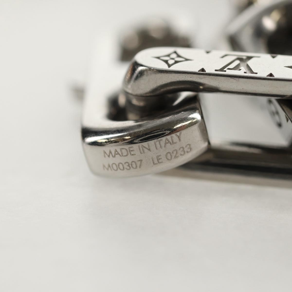 LOUIS VUITTON Chain Necklace Metal Silver M00307 LV Auth am9411M