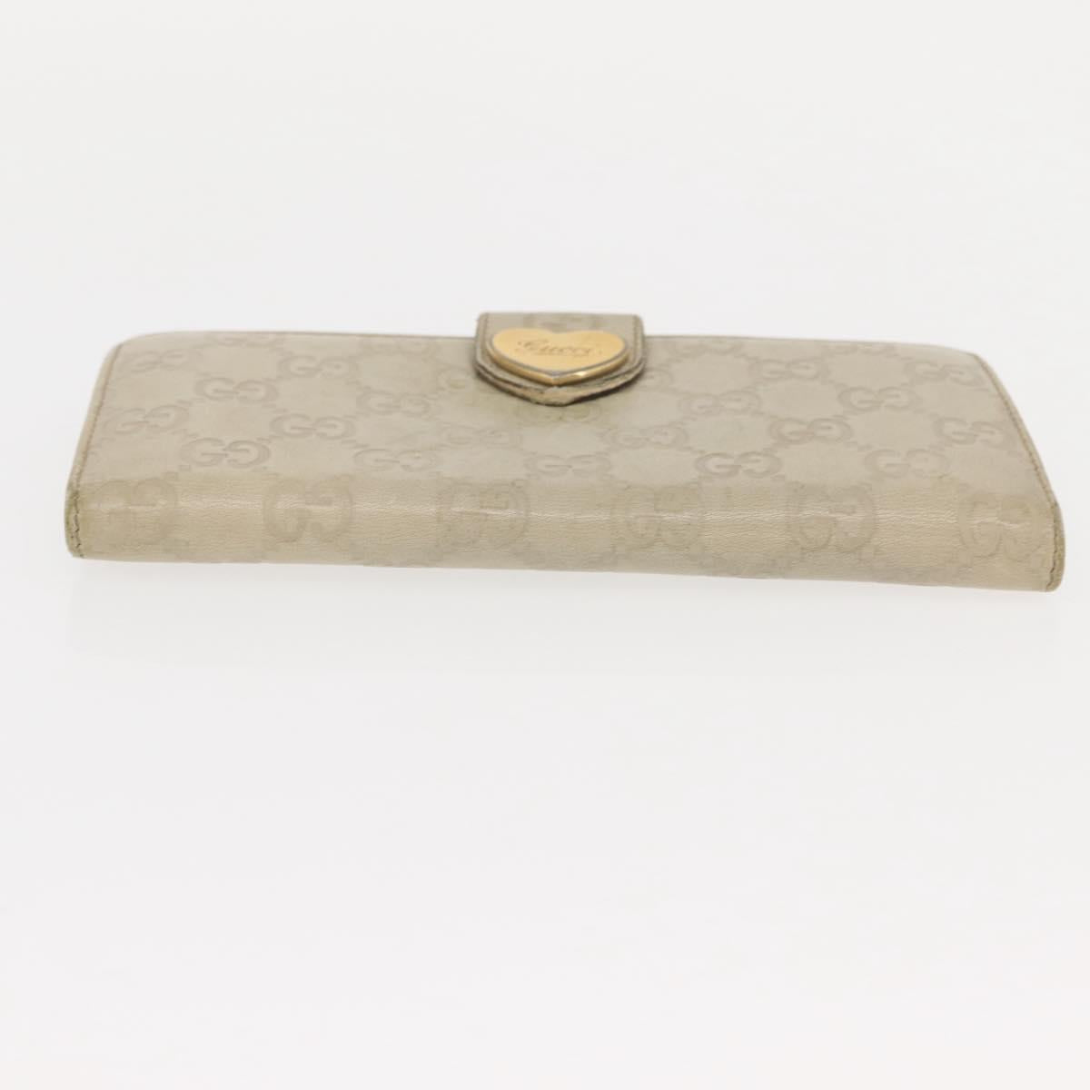 GUCCI GG Canvas Guccissima Key Case Wallet Leather 3Set White Auth am9420