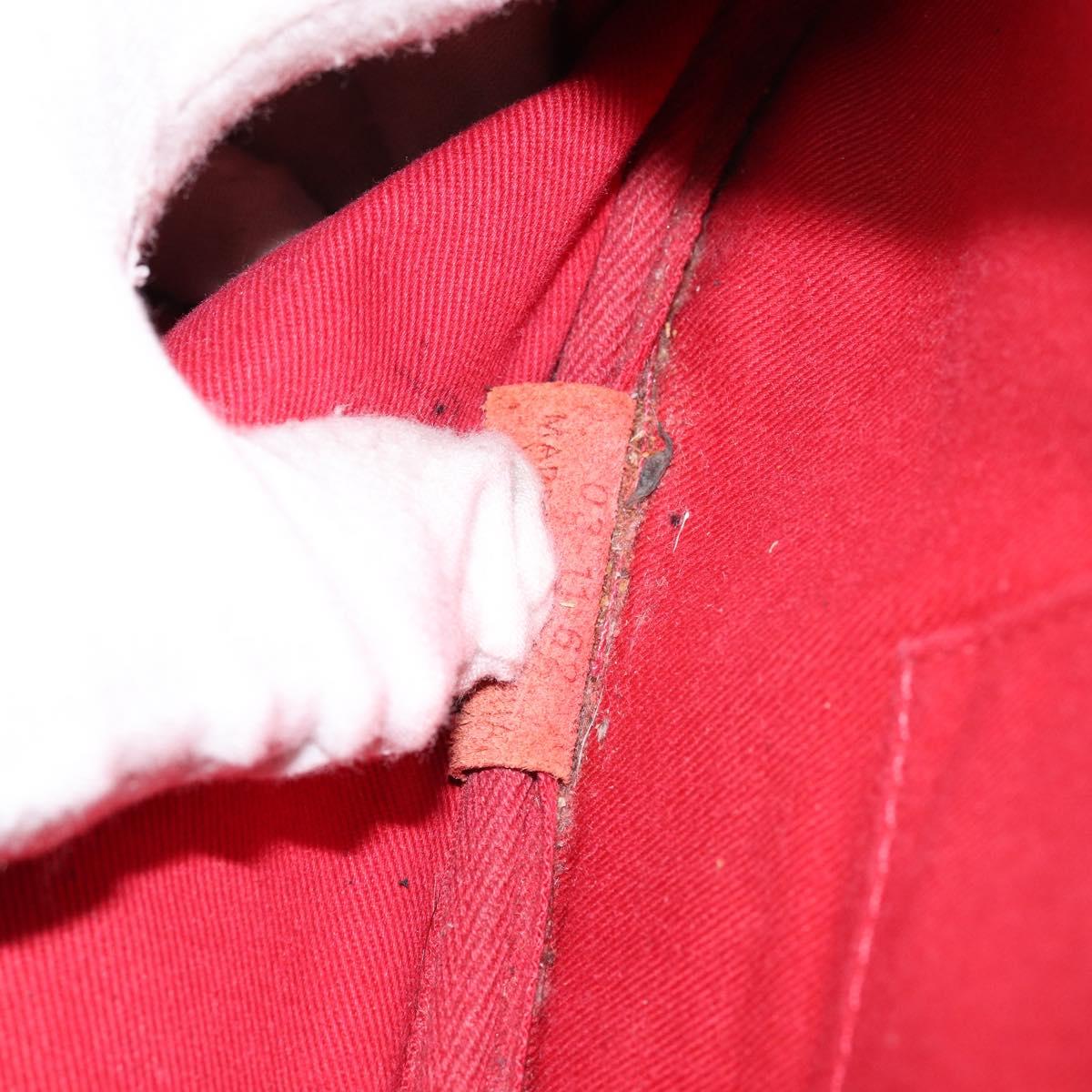 Chloe Eden Shoulder Bag Leather Brown Gold Auth am9424