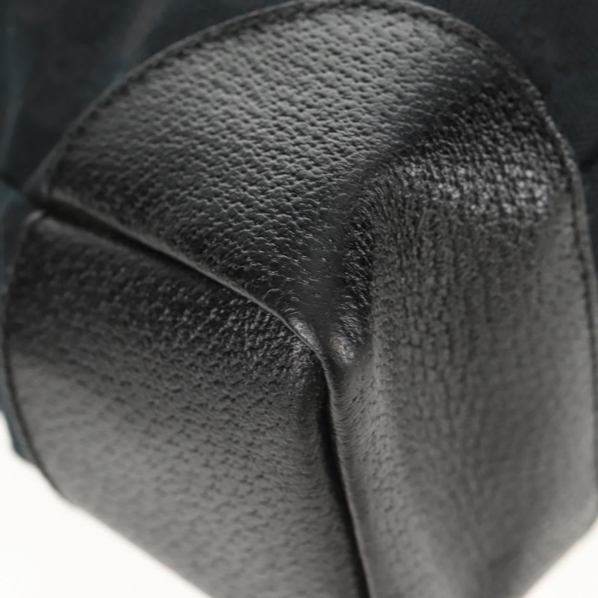 GUCCI GG Canvas Shoulder Bag Black Silver 110054 Auth am9428V