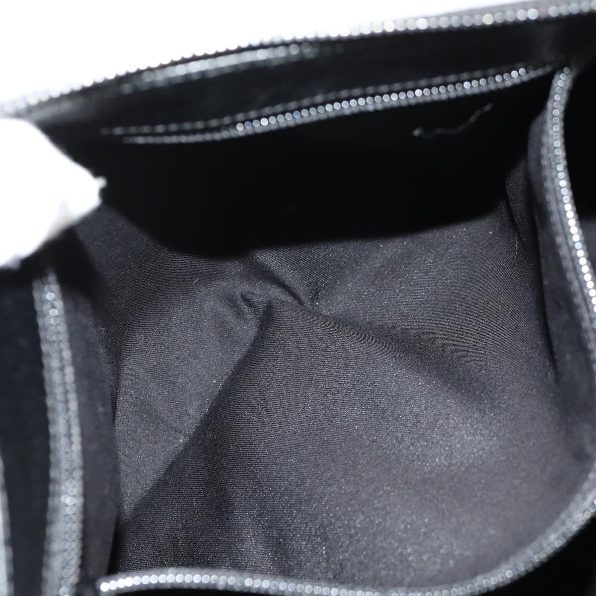 GUCCI GG Canvas Shoulder Bag Black Silver 110054 Auth am9428V