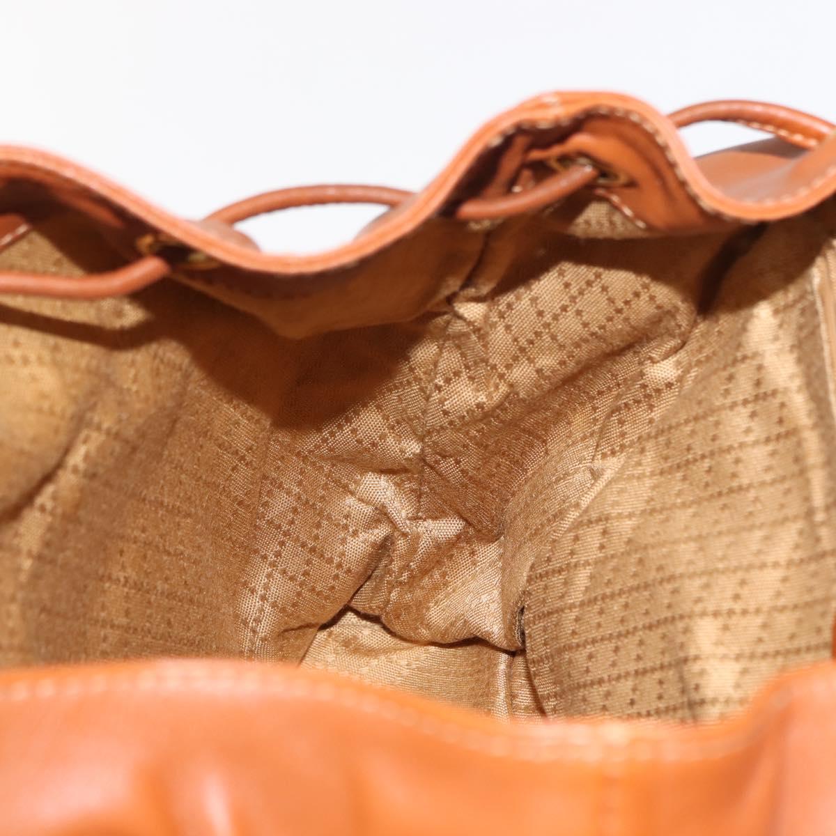 GUCCI Bamboo Backpack Leather Brown Gold 003 2058 0016 Auth am9436