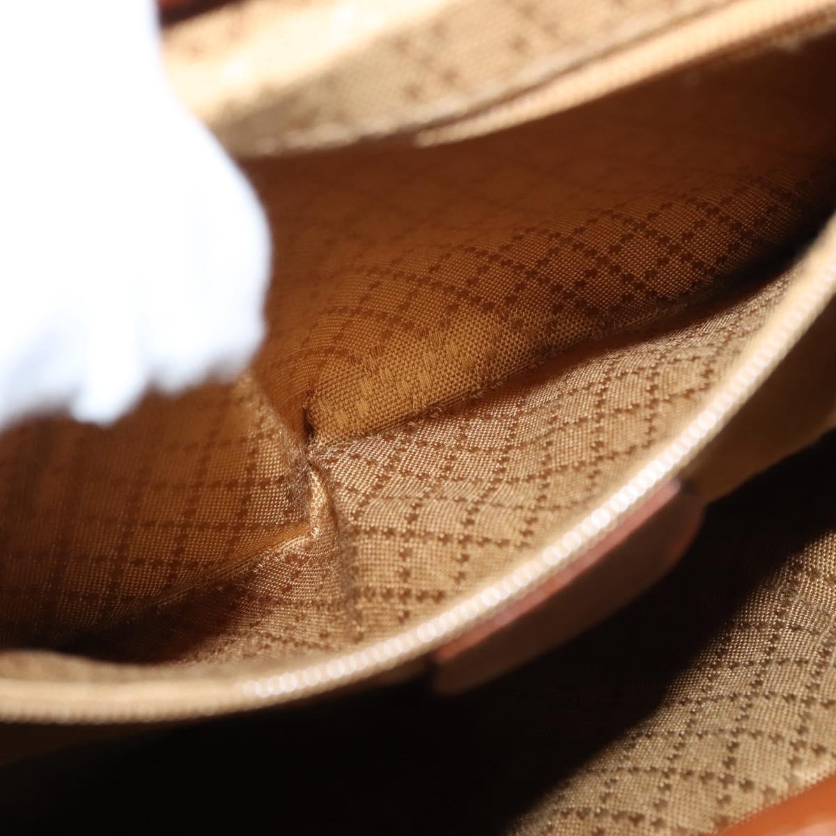 GUCCI Bamboo Backpack Leather Brown Gold 003 2058 0016 Auth am9436