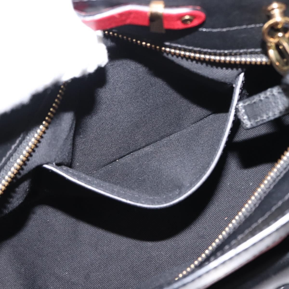 Chloe Alice Hand Bag Leather 2way Red Gold gold Auth am9437