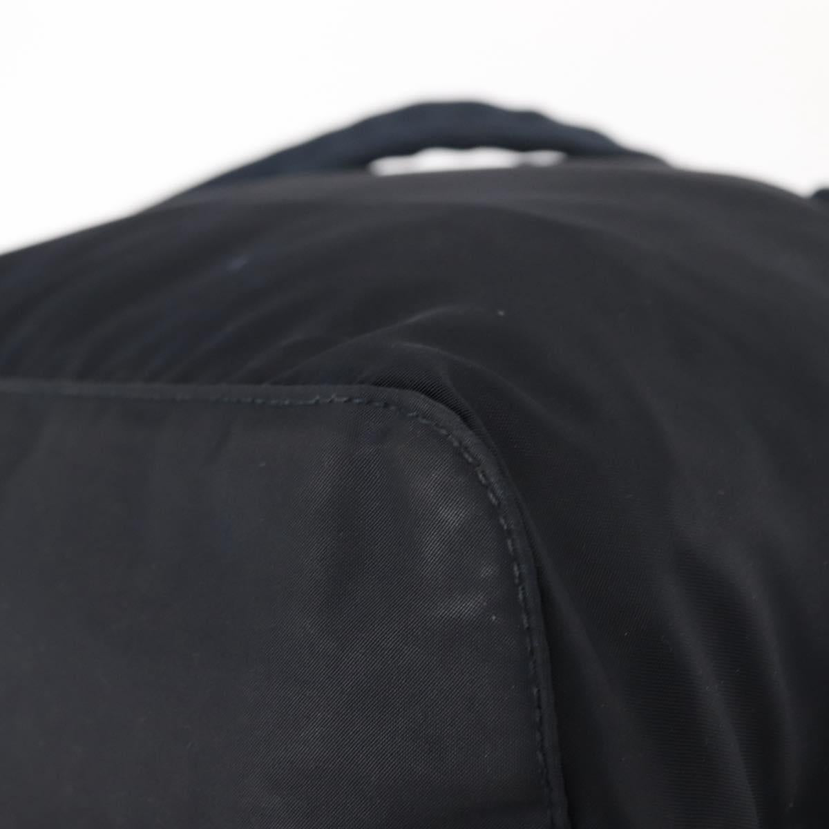 PRADA Backpack Nylon Navy Silver Auth am9440