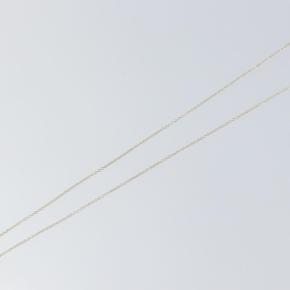 TIFFANY&Co. Cross Kiss Necklace Ag925 Silver Auth am9443