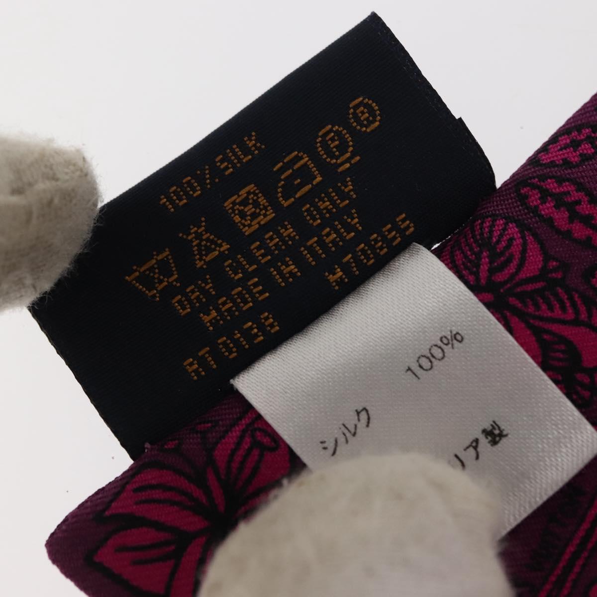 LOUIS VUITTON Bandeau BB Ju De Louis Scarf Silk Purple M70855 LV Auth am9450