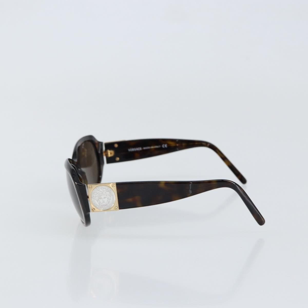 VERSACE Sunglasses plastic Dark Brown Auth am9453