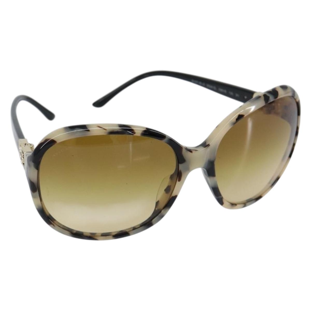 BVLGARI Sunglasses plastic Black Auth am9455