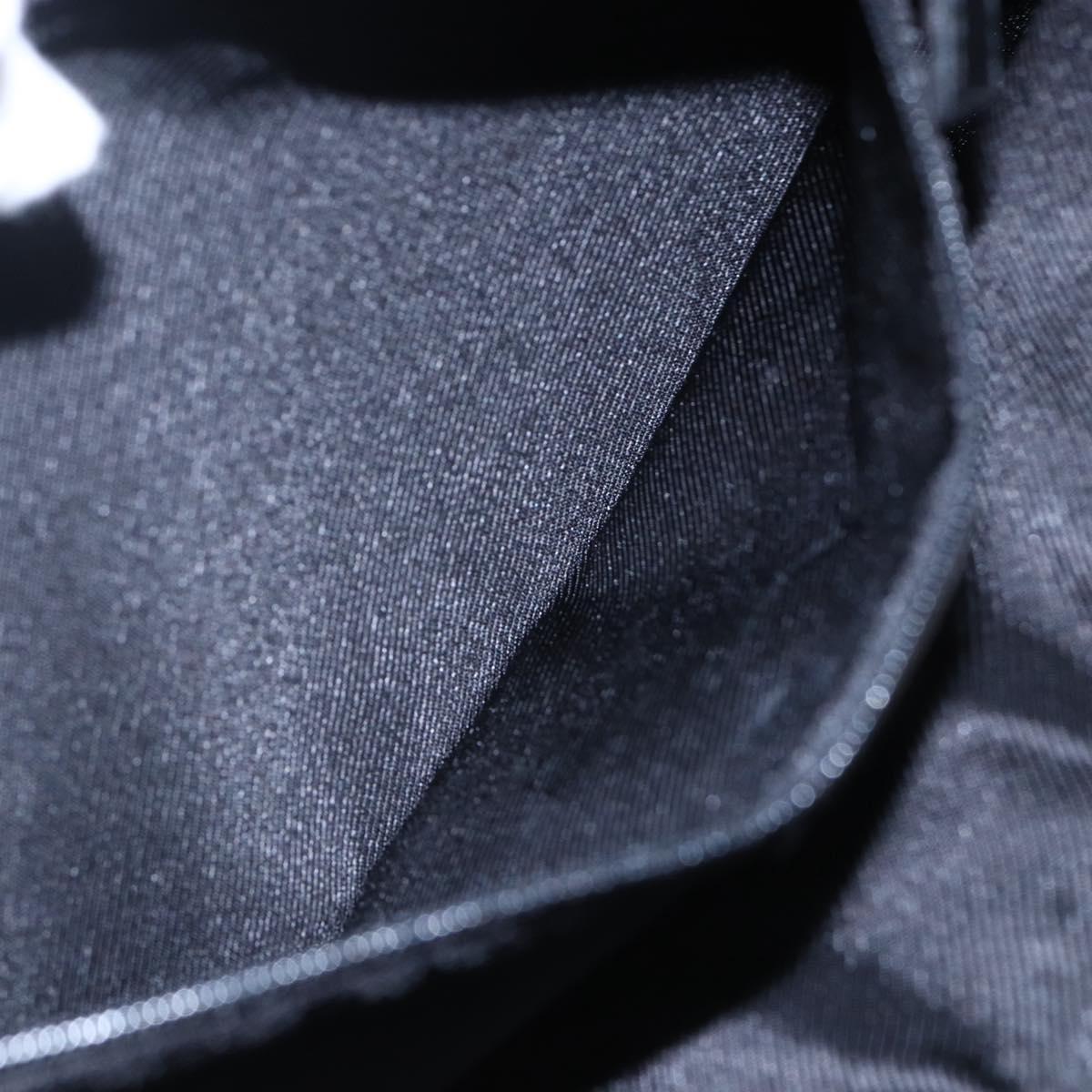 GUCCI GG Canvas Shoulder Bag Black Silver 90476 Auth am9461