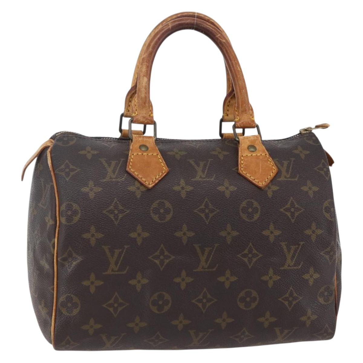 LOUIS VUITTON Monogram Speedy 25 Hand Bag M41528 LV Auth am9473