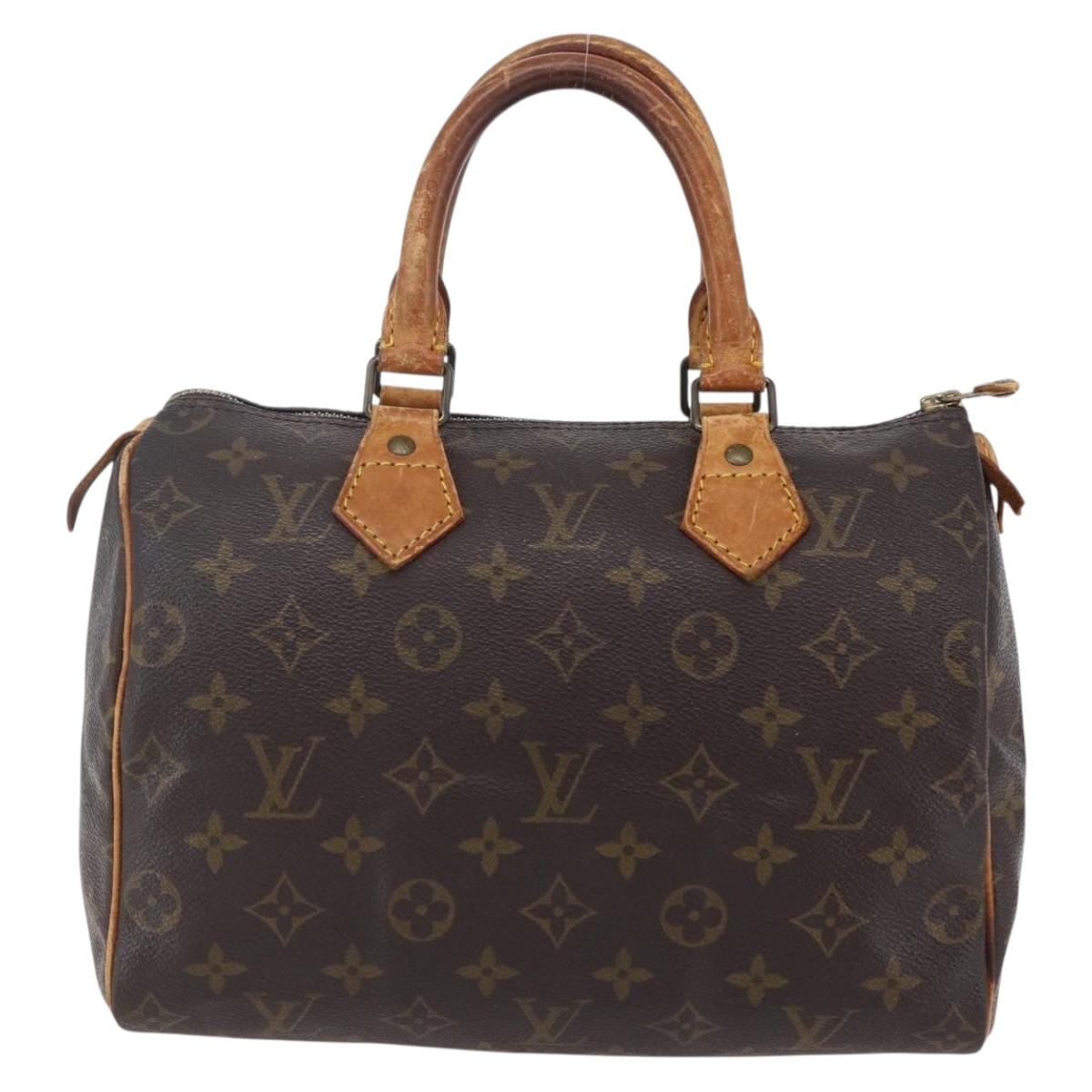 LOUIS VUITTON Monogram Speedy 25 Hand Bag M41528 LV Auth am9473