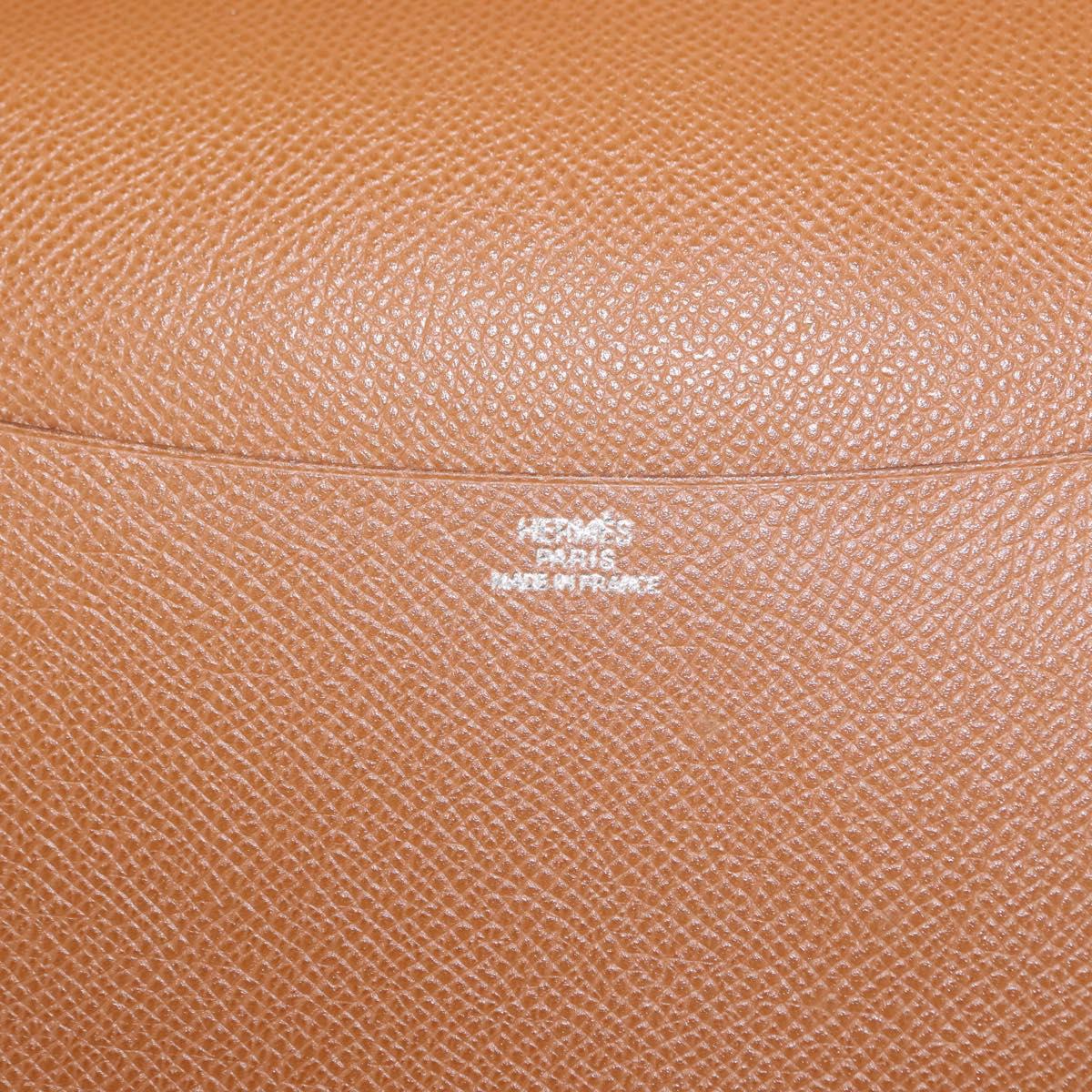 HERMES Epsom Agenda GM Day Leather Brown Auth am9480V