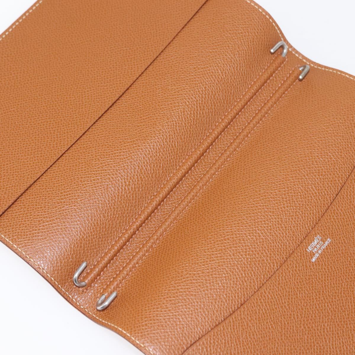 HERMES Epsom Agenda GM Day Leather Brown Auth am9480V