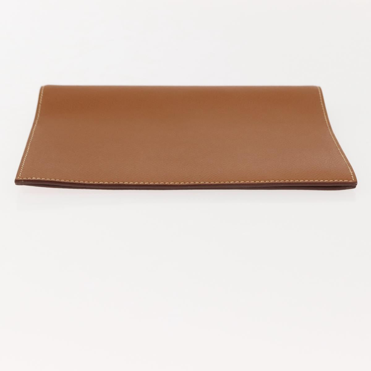 HERMES Epsom Agenda GM Day Leather Brown Auth am9480V