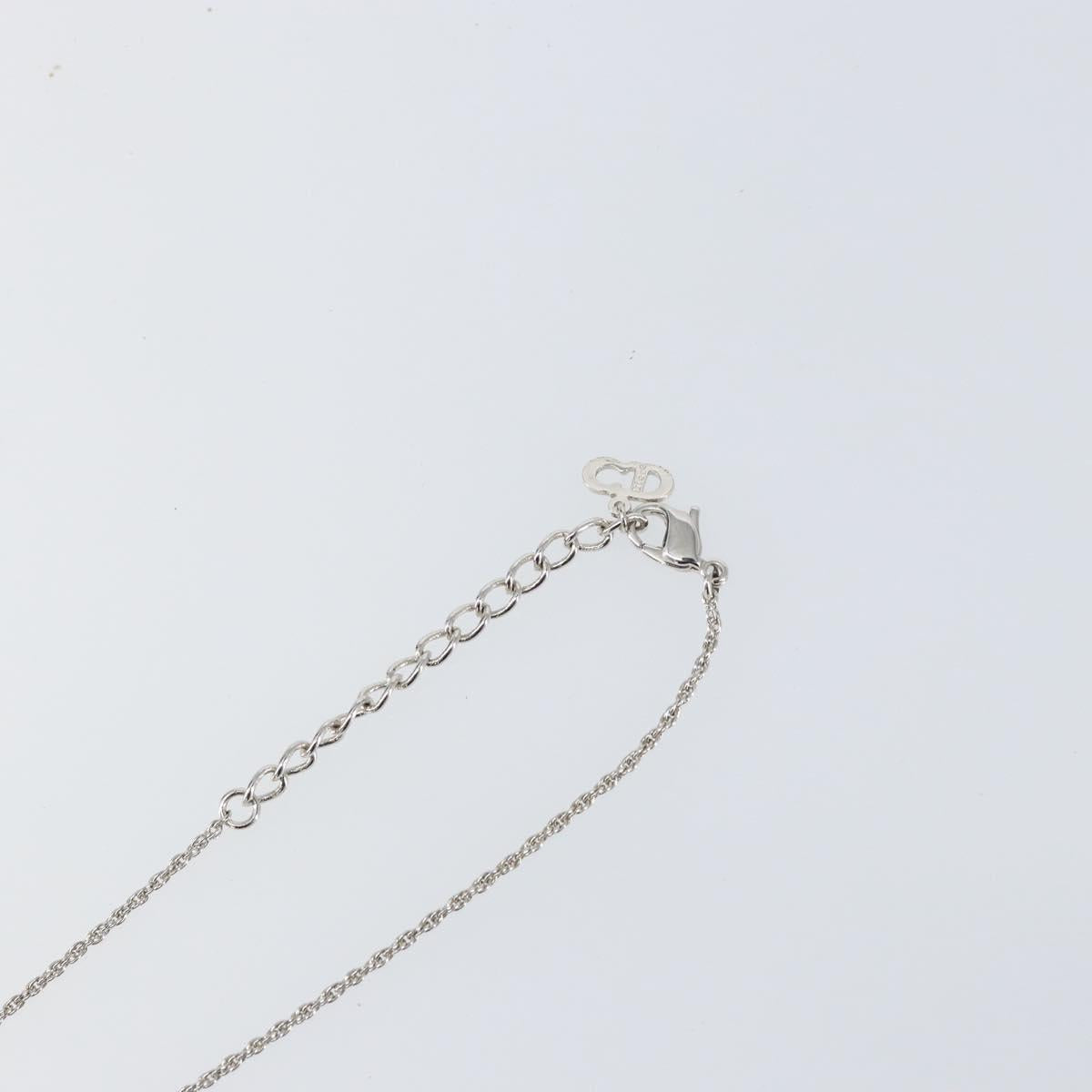 Christian Dior Necklace metal Silver Auth am9482